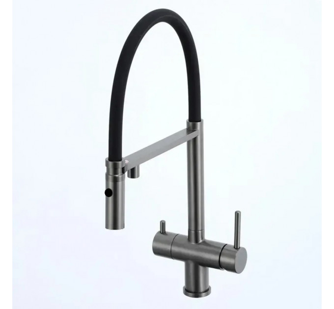 Кухонний змішувач FABIANO FKM 3130 Black Steel