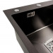 Кухонна мийка PLATINUM 78*50С L PVD Black Handmade (поглиблена полиця)