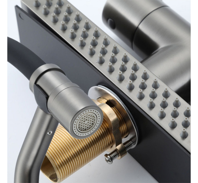 Кухонний змішувач GAPPO G4098-9 Gungrey