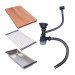 Кухонна мийка  CM 54*44 PVD золото Workstation Handmade монтаж під стільницю