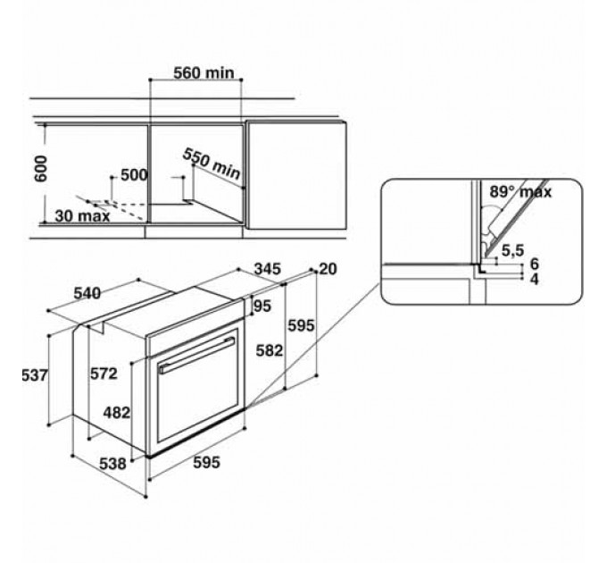 Духова шафа WHIRLPOOL W9OM24S1PBSS