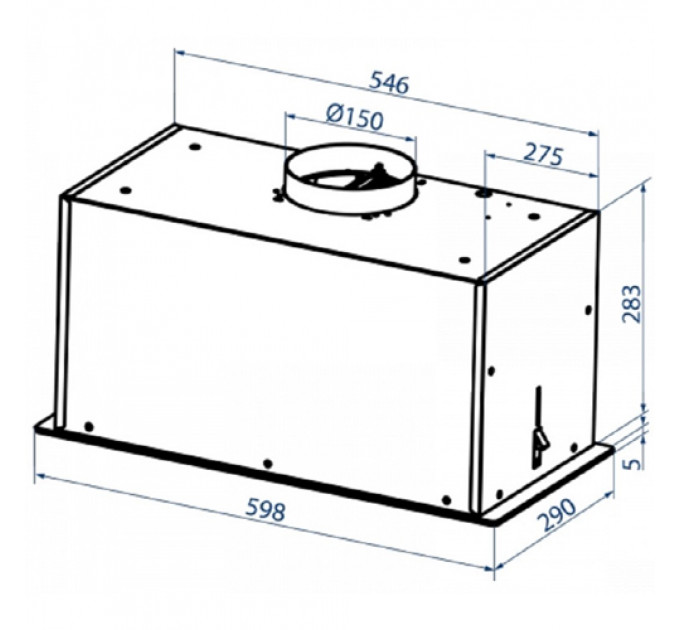 Витяжка MINOLA HBI 6673 BL GLASS 1000 LED Line