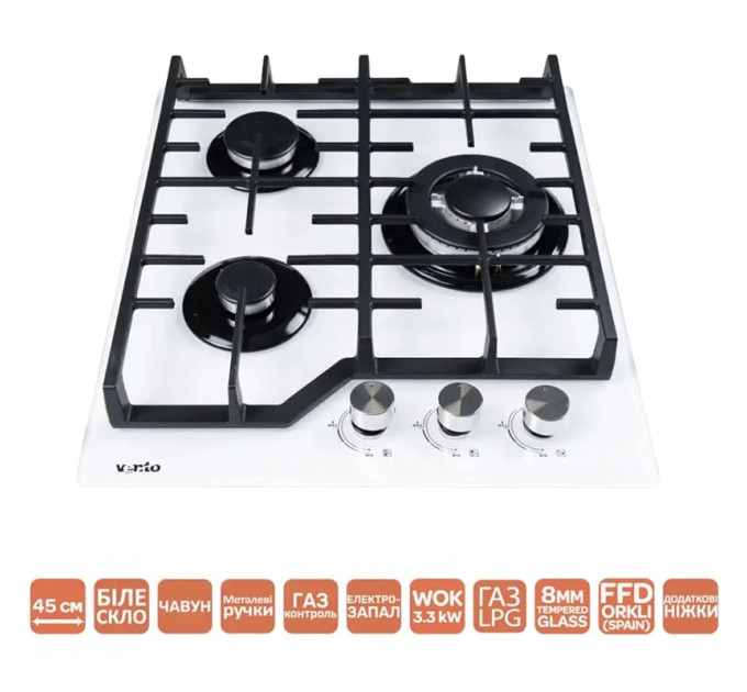 Варильна поверхня VENTOLUX HG430 L7G CEST (WH)