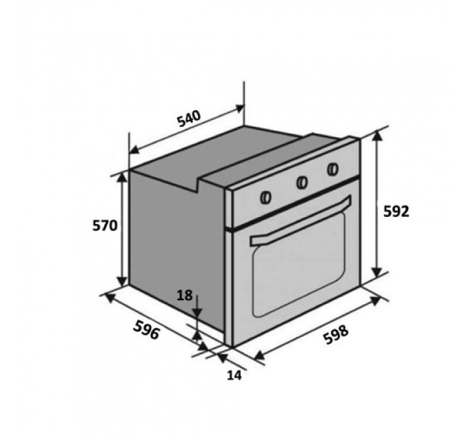 Духова шафа VENTOLUX EO70TC-6P FBG TLCSC