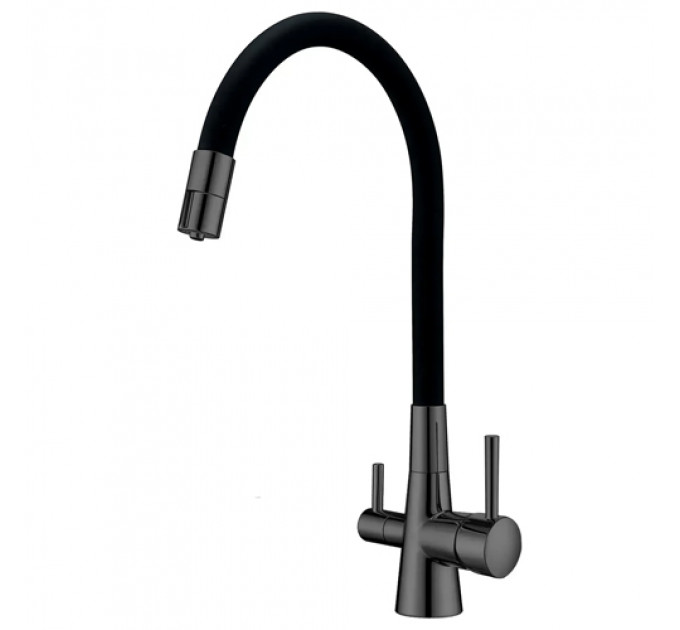 Кухонний змішувач FABIANO FKM 3126 SS Flex Nano Graphite